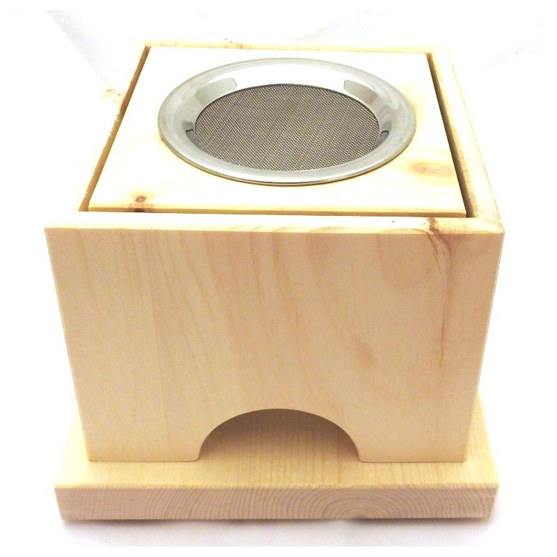 Räucherlampe aus Südtiroler Zirbelholz