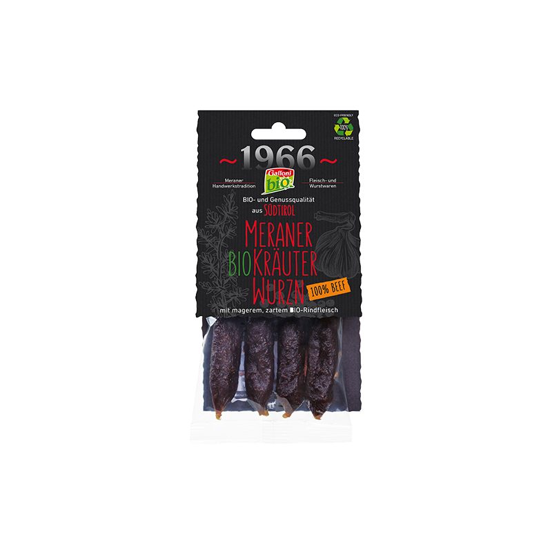 Kräuter Wurzen 100%Beef 100g IT BIO 013
