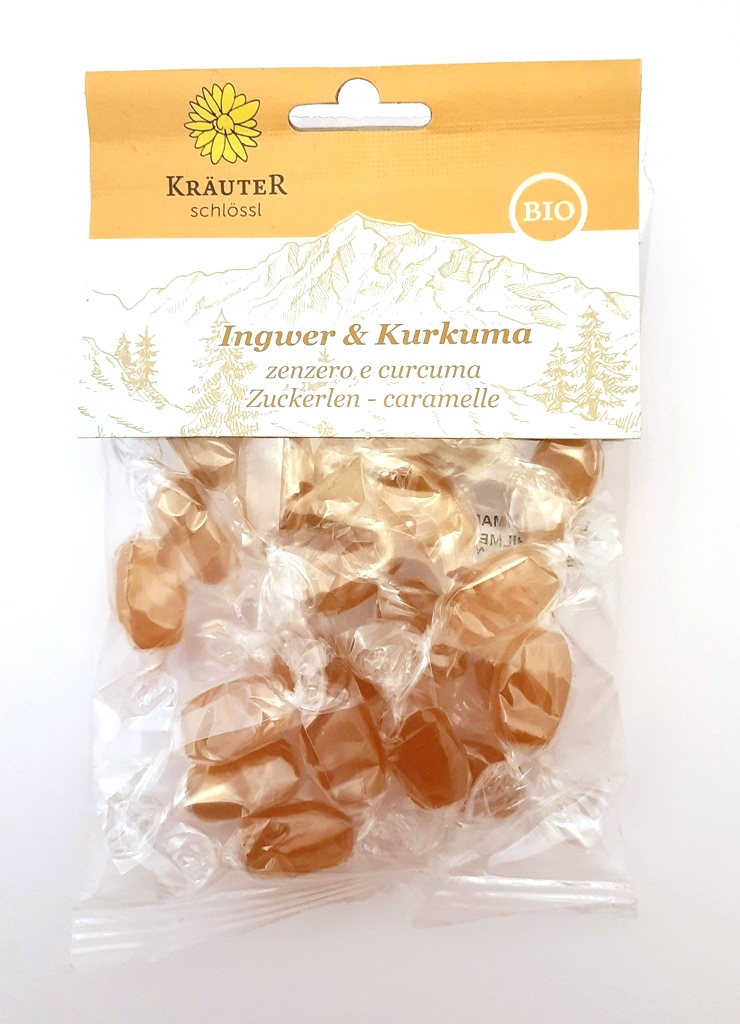 Caramelle con zenzero e curcuma 75g IT BIO 007