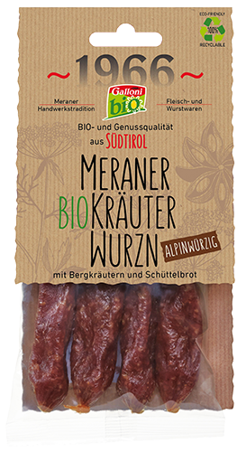 Kaminwurzen gusto alpino 100g IT BIO 013