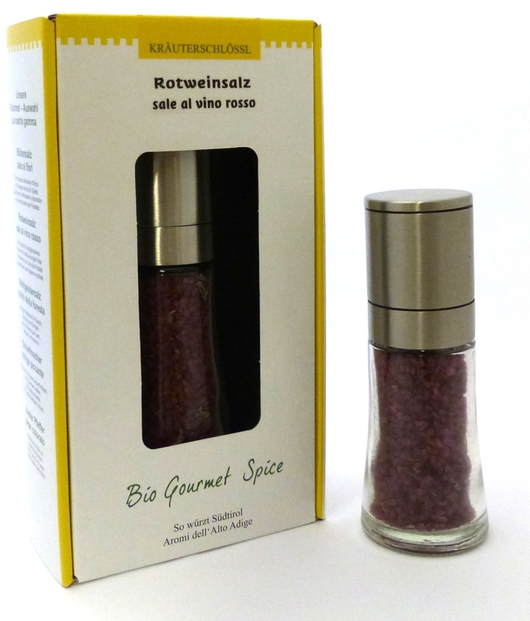 Mühle mit Rotweinsalz 75g IT Bio 013 - Bild 1