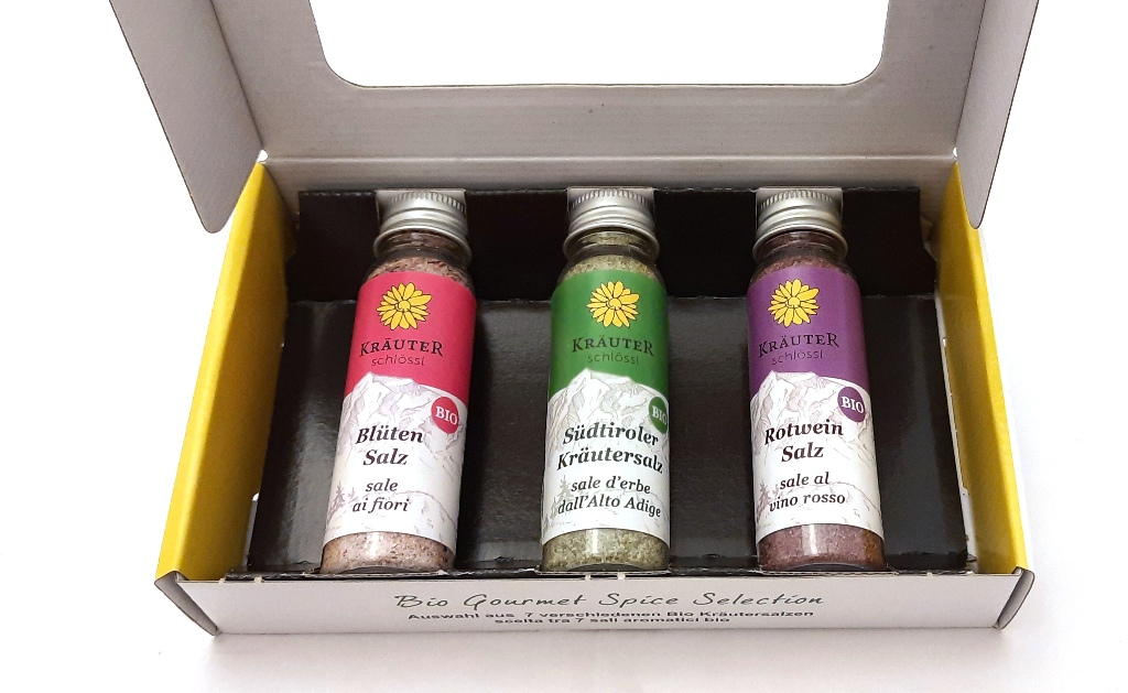 Geschenkset mit 3 verschiedenen Salzen a je 40g IT Bio 013 - Bild 1